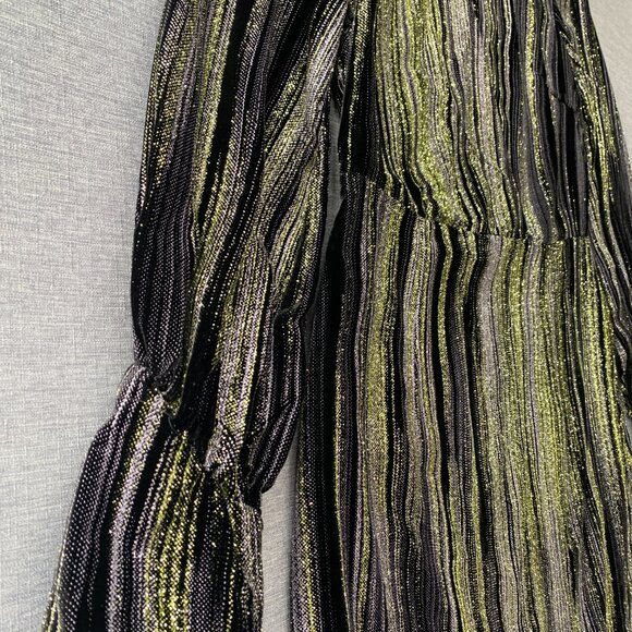 NWT Zadig & Voltaire | “Rain Glitter” Silk-Blend Mini Dress - Picture 10 of 16